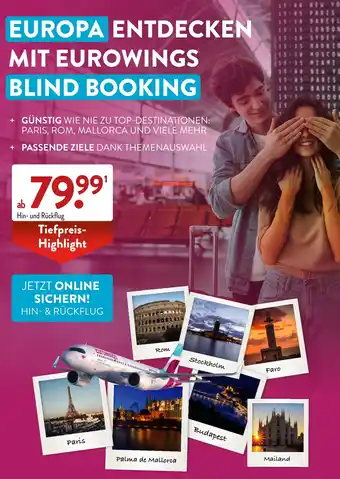 Aldi Süd Eurowings blind booking Angebot
