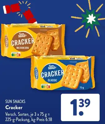 Aldi Süd SUN SNACKS Cracker Angebot