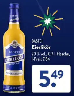 Aldi Süd BASTEI Eierlikör Angebot