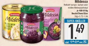 E-Center Mildessa Rotkohl oder mildes Weinsauerkraut Angebot