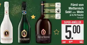 E-Center Fürst von metternich sekt oder wein Angebot