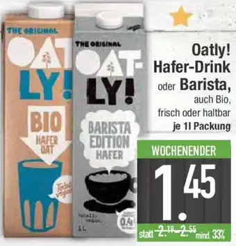 E-Center Oatly! Hafer Drink oder Barista Angebot