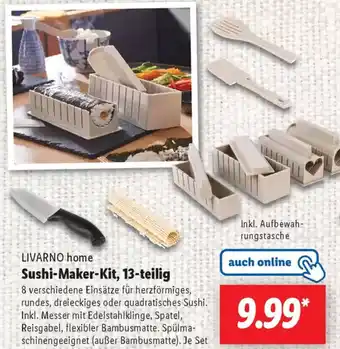 Lidl LIVARNO home Sushi-Maker-Kit, 13-teilig Angebot