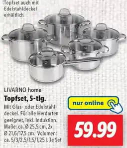 Lidl LIVARNO home Topfset, 5-tlg. Angebot