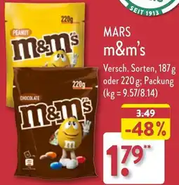 Aldi Nord MARS m&m's Angebot