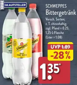 Aldi Nord SCHWEPPES Bittergetränk Angebot