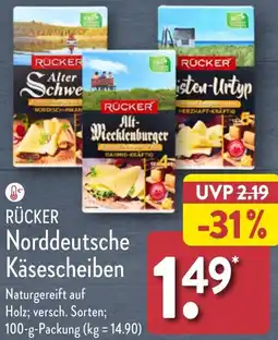 Aldi Nord RÜCKER Norddeutsche Käsescheiben Angebot