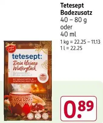 Rossmann Tetesept Badezusatz Angebot