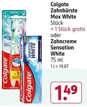 Rossmann Colgate Zahnbürste Max White Angebot