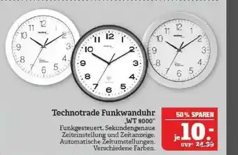 Marktkauf Technotrade Funkwanduhr Angebot