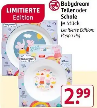 Rossmann Babydream Teller oder Schale Angebot