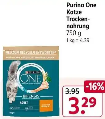 Rossmann Purina One Katze Trockennahrung Angebot