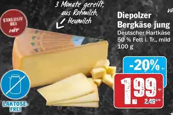 Hit Diepolzer Bergkäse jung Angebot