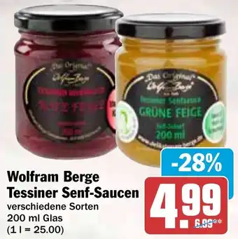 Hit Wolfram Berge Tessiner Senf-Saucen Angebot