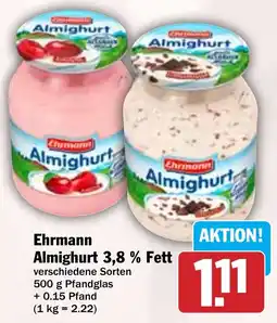 Hit Ehrmann Almighurt 3,8 % Fett Angebot