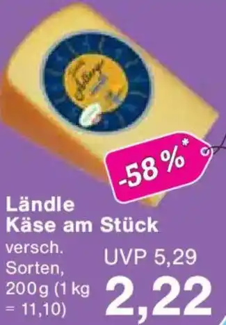 Jawoll Ländle Käse am Stück Angebot