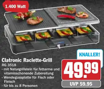 Hit Clatronic Raclette-Grill RG 3518 Angebot