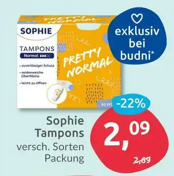 Budni Sophie tampons Angebot