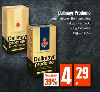 Edeka Dallmayr prodomo gemahlener bohnenkaffee Angebot