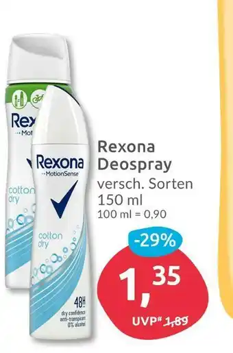 Budni Rexona deospray Angebot