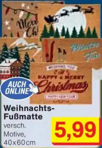 Jawoll Weihnachts Fußmatte Angebot