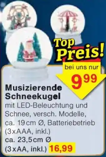 Jawoll Musizierende Schneekugel Angebot