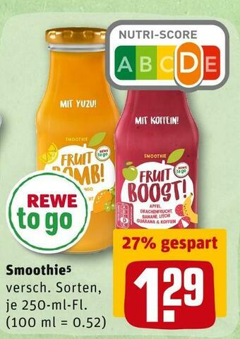 REWE Rewe to go smoothie Angebot