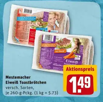 REWE Mestemacher eiweiß toastbrötchen Angebot