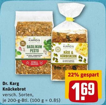 REWE Dr. karg knäckebrot Angebot