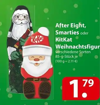 Famila Nord Ost After eight, smarties oder kitkat weihnachtsfigur Angebot