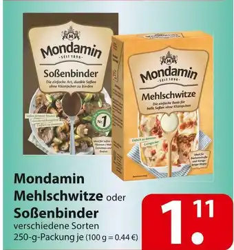 Famila Nord Ost Mondamin mehlschwitze oder soßenbinder Angebot