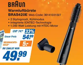 Expert BRAUN Warmluftbürste BRAS420E Angebot