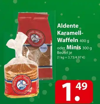 Famila Nord Ost Aldente karamell-waffeln oder minis Angebot