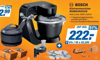 Expert BOSCH Küchenmaschine MUM59N26CB Angebot