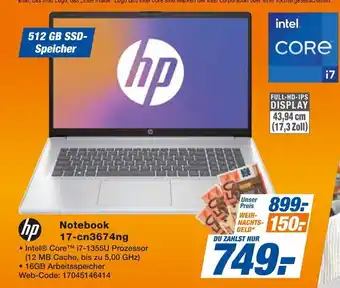 Expert Hp notebook 17-cn3674ng Angebot