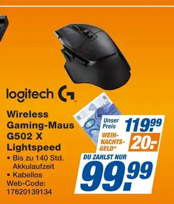 Expert Logitech wireless gaming-maus g502 x lightspeed Angebot