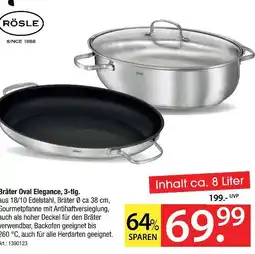 Zurbrüggen Rösle bräter oval elegance, 3-tlg Angebot