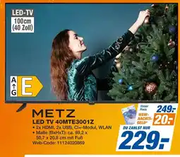 Expert Metz led tv 40mte3001z Angebot