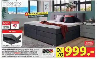 Zurbrüggen Moderano boxspringbett plura plus Angebot