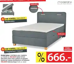 Zurbrüggen Moderano boxbett helios Angebot