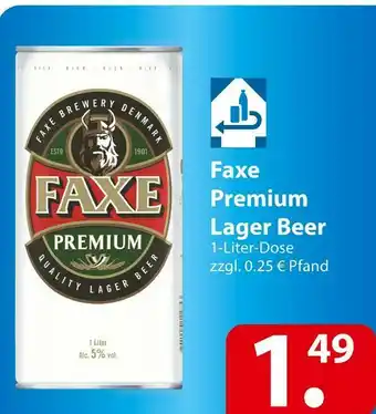 Famila Nord Ost Faxe premium lager beer Angebot