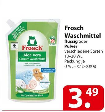 Famila Nord Ost Frosch waschmittel Angebot