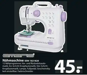 Famila Nord Ost Emerio nähmaschine sew-1821820 Angebot