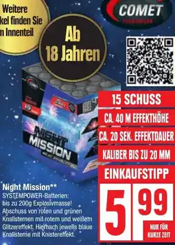 Edeka COMET Night Mission Angebot