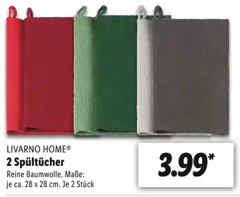 Lidl Livarno home 2 spültücher Angebot