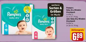 REWE Pampers baby dry windeln einzelpack Angebot