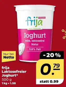 NETTO frija Laktosefreier Joghurt Angebot