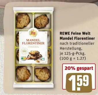 REWE Rewe feine welt mandel florentiner Angebot