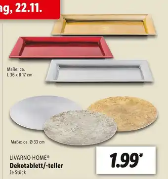 Lidl Livarno home dekotablett/-teller Angebot