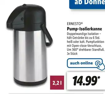 Lidl Ernesto pump-isolierkanne Angebot